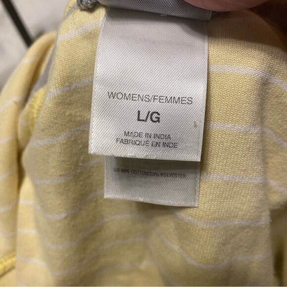 The North Face Yellow stripe Quarter-Zip Fleece Sweater large A5 series women’s - Picture 7 of 11